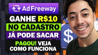 AdFreeWay Site Pagando Por Cadastro e Já Pode Sacar Prova de Pagamento [upl. by Winola]