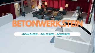 Betonwerkstein schleifen sanieren polieren und pflegen Stein Doktor [upl. by Ahsilram]