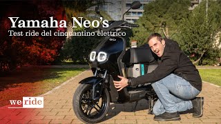 Yamaha Neos 2022  Test ride del cinquantino elettrico [upl. by Ogren853]