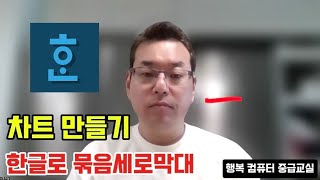 한글로 묶음세로 막대 차트 만들기 [upl. by Mouldon]