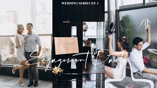 WEDDING SERIES ep3  our engagement party planning setup DIY amp inspo [upl. by Geilich433]