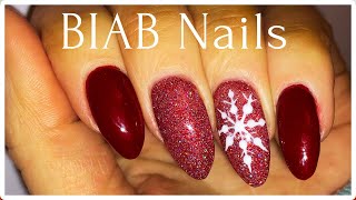 Biab Builder Gel Tutorial  Snowflake Nail Design  ❄️ [upl. by Dunham723]