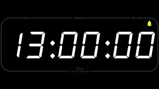 13 Hour  TIMER amp ALARM  1080p  COUNTDOWN [upl. by Wie]