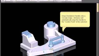 Using the TriBall SmartSnap Orientation Handles in IRONCAD [upl. by Anelis339]