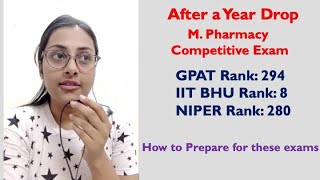 GPAT examination preparation after a year drop  Lets ask a GPAT NIPER IIT topper [upl. by Yelyah370]