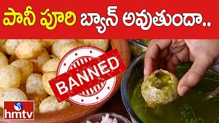 పానీ పూరి బ్యాన్ అవుతుందా  Pani Puri Ban  Cancer Causing Pani Puri  News Chips  hmtv [upl. by Kenti]