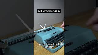 How to use all functions on a 1976 Olivetti 32 vintage portable typewriter [upl. by Paulsen]