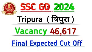 SSC GD TRIPURA FINAL CUT OFF 2024  SSC GD FINAL Safe Score 2024  SSC GD FINAL EXPECTED CUT OFF [upl. by Sells]