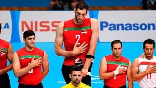 Morteza Mehrzad  2 m 46 cm The tallest volleyball player in the world  Paralympic Games Rio 2016 [upl. by Fablan]