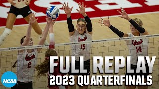 Nebraska vs Arkansas 2023 NCAA volleyball tournament quarterfinals  FULL REPLAY [upl. by Gabrielle]