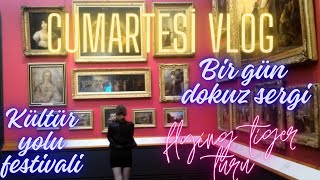 Cumartesi Vlog Kültür Yolu Festivali 9 Sergi Gezelim amp Flying Tiger Turu [upl. by Nairdad]