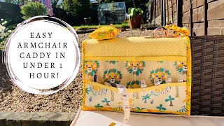 How To Sew An Armchair Caddy  Tutorial [upl. by Ahsilem]