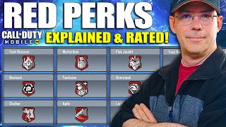 CoD Mobile Red Class Perks Explained and Rated 😍 CoDM Red Perks Guide [upl. by Brian]