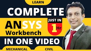 Learn Complete ANSYS Workbench in One Video in One hour  ANSYS Tutorial for Beginner By CADD Mastre [upl. by Attiuqehs]