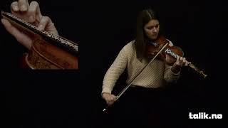 FANTEN  JOHANNE FLOTTORP  FIDDLE TUTORIAL  TALIK VIDEO [upl. by Ecertap]