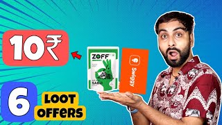 Zoff Rs10 Loot  FREE Swiggy Gift Voucher  6 Online Shopping Loot Offer [upl. by Eatnwahs]