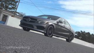 Road Test 2014 MercedesBenz CLA45 AMG [upl. by Yhtomiht900]