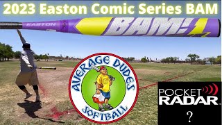 2023 Easton Comic Series BAM Slowpitch Softball Bat Review  Average Dudes Softball [upl. by Eardnoed]