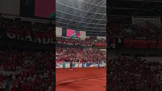 Terserah mereka ku hanya cinta Garuda Aksi dari La Grande di laga Indo vs Arab [upl. by Ettenotna546]