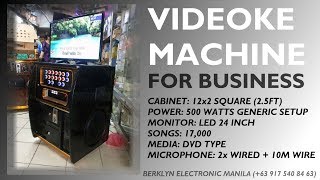 Portable Videoke 12x2 Square 500watts Platinum Reyna 3 LED 24  Berklyn Electronics Manila [upl. by Cardon]