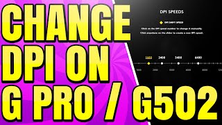 How to Change DPI on Logitech Mouse with G Hub Software G502 and G Pro Wireless [upl. by Eineg]