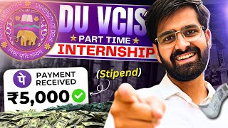 How to Apply for DU VCIS PartTime Internship Opportunity  Detailed Guide 🥳 delhiuniversity [upl. by Vano]