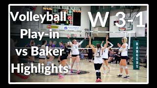 EHS Volleyball Playin v Baker Highlights [upl. by Benetta]