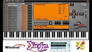 WINLIVE SYNTH DRIVER Vanbasco Karafun Karaoke5 Hiplay Kanto Karaoke Karawin PC Live player [upl. by Ynttirb111]