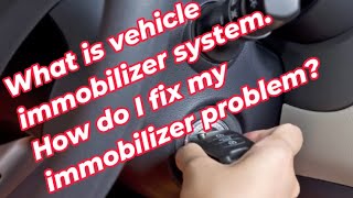 What is vehicle immobilizer system How do I fix my immobilizer problem [upl. by Weinshienk289]