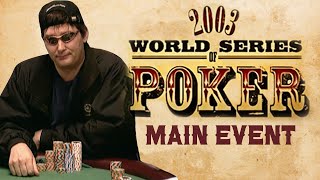 WSOP 2003 Main Event  Day 2 with Phil Hellmuth amp Sam Grizzle [upl. by Maze807]