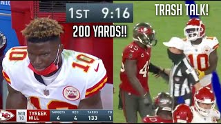 Tyreek Hill RECORD BREAKING Highlights vs Bucs TRASH TALK [upl. by Aieken483]