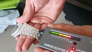 Custom Moissanite Watch Pass Diamond Tester [upl. by Schreibman]