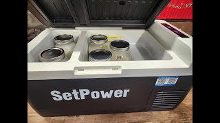 SETPOWER PT30 32Qt Car Fridge 12v Refrigerator Dual zone FridgeFreezer With app Review video [upl. by Wolff]