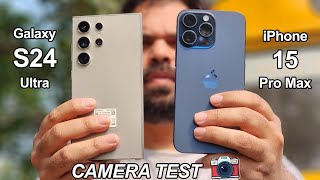 Galaxy S24 Ultra Vs iPhone 15 Pro Max DETAILED Camera Test  Hindi [upl. by Ahsitul225]