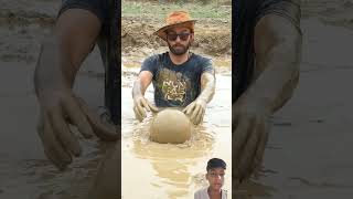 Deepest quicksand experiment bluebox jcb quicksand automobile crazyxyz trending comedy [upl. by Ahsyekat]