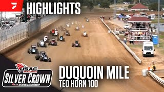 𝑯𝑰𝑮𝑯𝑳𝑰𝑮𝑯𝑻𝑺 USAC Silver Crown  Du Quoin State Fairgrounds  Ted Horn 100  August 31 2024 [upl. by Barabbas]