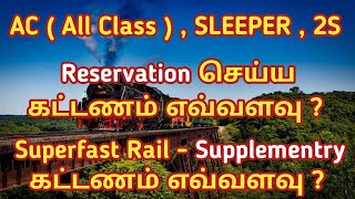 Train Ticket Booking Charges  Tamil Infogainment [upl. by Itsur]