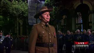 National Anthem of New Zealand God Defend New Zealand  Anzac Day Sydney Dawn Service 2018 [upl. by Elliot901]