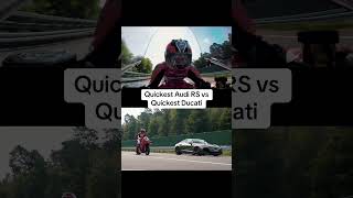 Audi RS etron GT Performance vs Ducati Panigale V4S [upl. by Nancy]