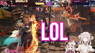 Shishiro Botan Cant Stop Laughing At Her Hilarious Win  Street Fighter 6 HololiveSub [upl. by Ttimme]