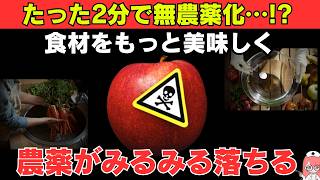 【知らないと大損】99％農薬が落ちる「野菜・果物」の洗い方 [upl. by Anerat]