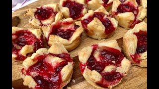 Holiday Recipe Cranberry Brie Bites [upl. by Eihpos]