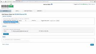 HOBOlink and RX3000 Alarms and Relays [upl. by Euqirrne]