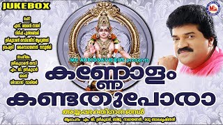 കണ്ണോളം കണ്ടത് പോരാ  Kannolam Kandathu Pora  MG Sreekumar Ayyappa Devotional Songs  Hindu Songs [upl. by Cline309]