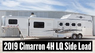 2019 Cimarron 4 Horse Living Quarters Side Load Trailer  Stock 3284 [upl. by Ardrey]