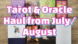 Tarot amp Oracle Haul from JulyAugust [upl. by Irv]