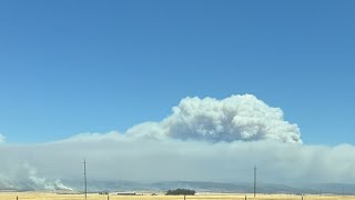 Park Fire in Northern California tremendous fire growth taking place [upl. by Frierson]