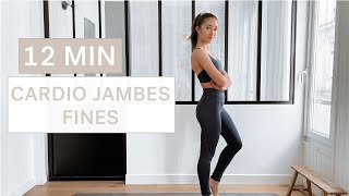 12 MIN CARDIO JAMBES FINES  brûle graisses intérieur et extérieur des cuisses [upl. by Wentworth466]