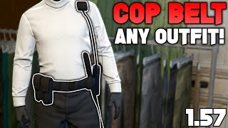 How To Get The ACTUAL COP BELT On Any Outfit Glitch In Gta 5 Online 157 NO TRANSFER GLITCH [upl. by Carberry]