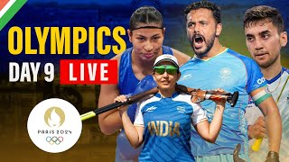 Paris Olympic 2024 Day 9 Live  Shooting amp Badminton action Lakshay Sen Medal Hope live [upl. by Fronia]